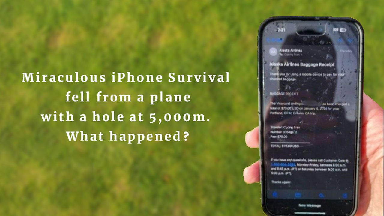 Miraculous iPhone Survival' fell from a plane with a hole at 5,000m. What happened